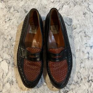 BRUNO MAGLI Tu-Tone Leather  Loafers Size 14